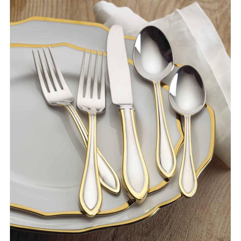 Lenox Medford 20 Piece 18/10 Stainless steel Flatware Set, Service for